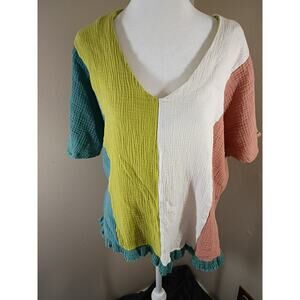 Umgee Top Color lock Gauzy L Beach Boho